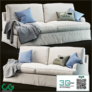 PB Russian Arm Slipcovered Sofa